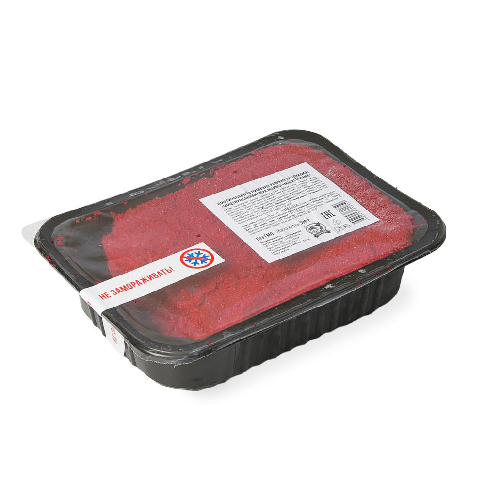 Икра имитированная мойвы красная Европром, 500 г