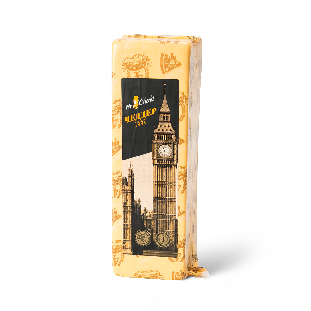 Сыр Mr.Chedd Чеддер 50% оранжевый, весовой Mr Chedd, 3 кг.