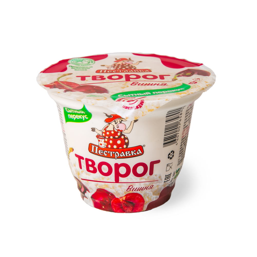 Творог Пестравка вишня 4% 120гр
