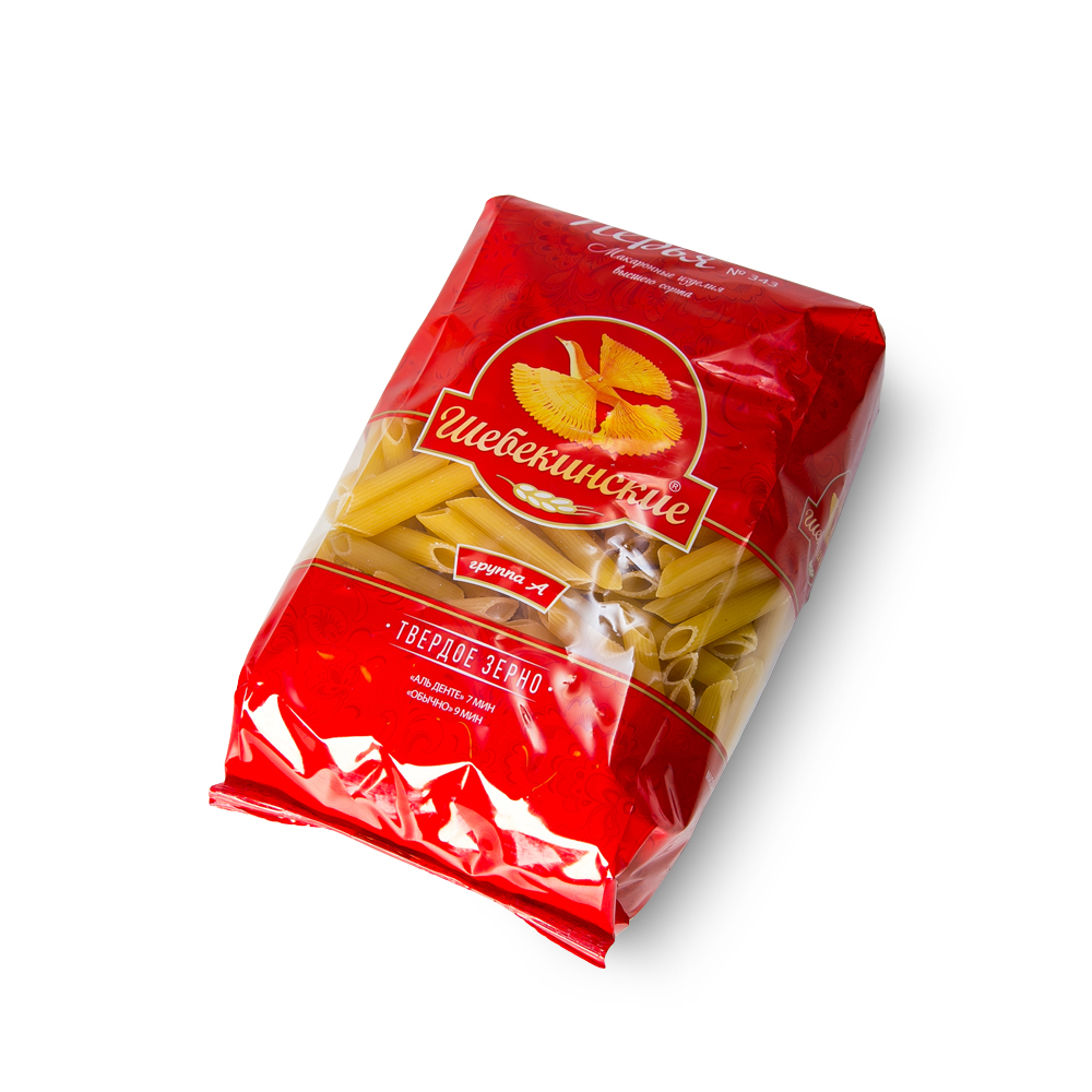 Макаронные изделия Шебекинские №343 перья 0,45кг (20шт)