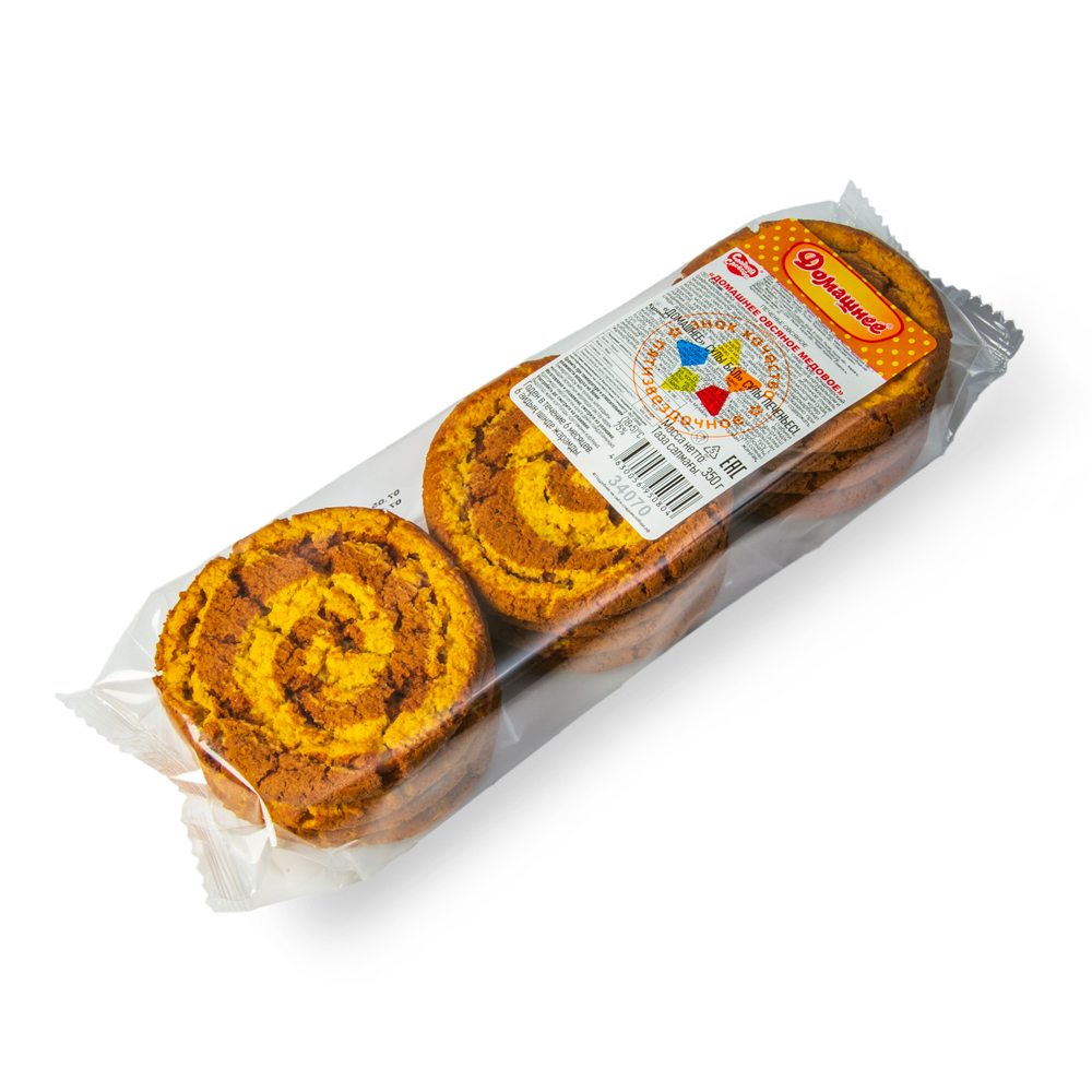 Печенье Сладкая Слобода Домашнее овсяное медовое 16*350г