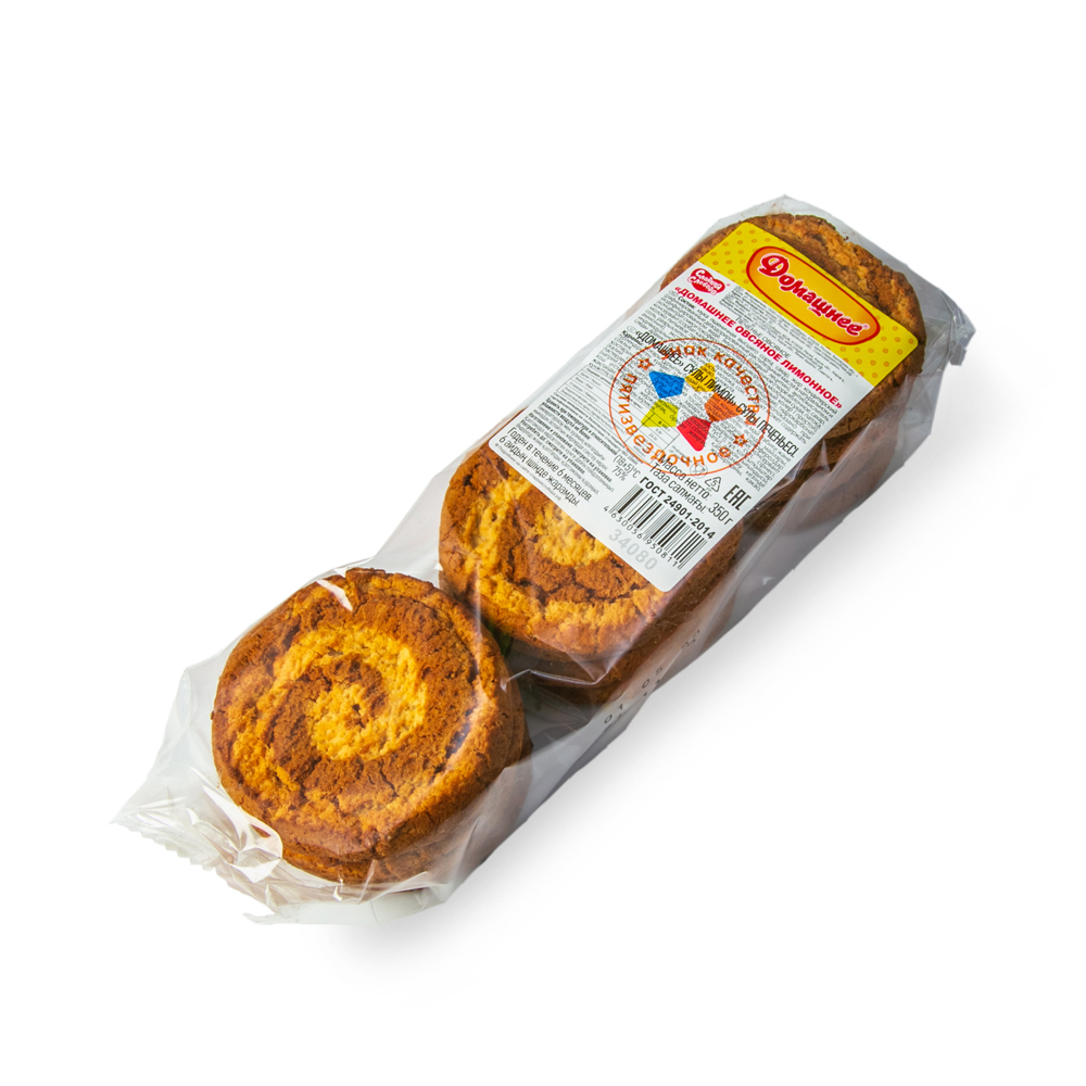 Печенье Сладкая Слобода Домашнее овсяное лимонное 16*350гр