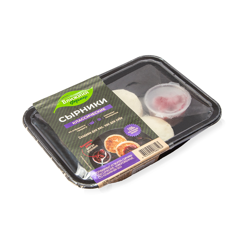 Сырники Ближний фермер Классические с вишнёвым джемом зам 200г