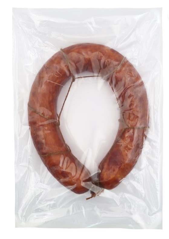 Чесночная  колбаса п/к  вязаная ТМ Анком