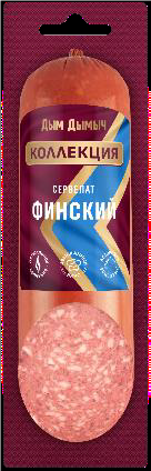 Колбаса в/к Дым Дымыч Коллекция Сервелат Финский шт 0,35 кг