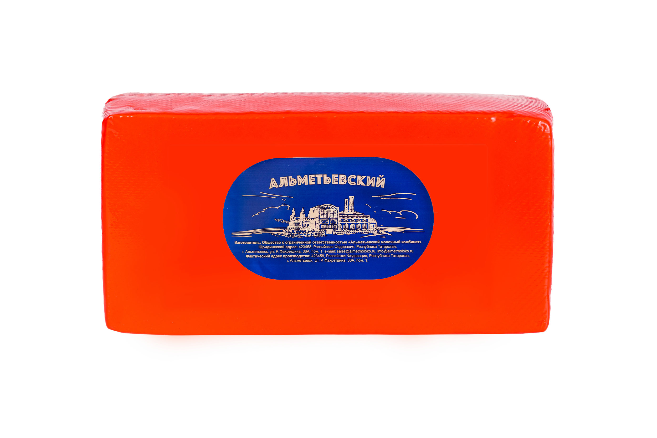 Молокосодержащий продукт по технологии сыра с ЗМЖ Голландский 45% брус пленка 5,5 кг Альметьевский МК