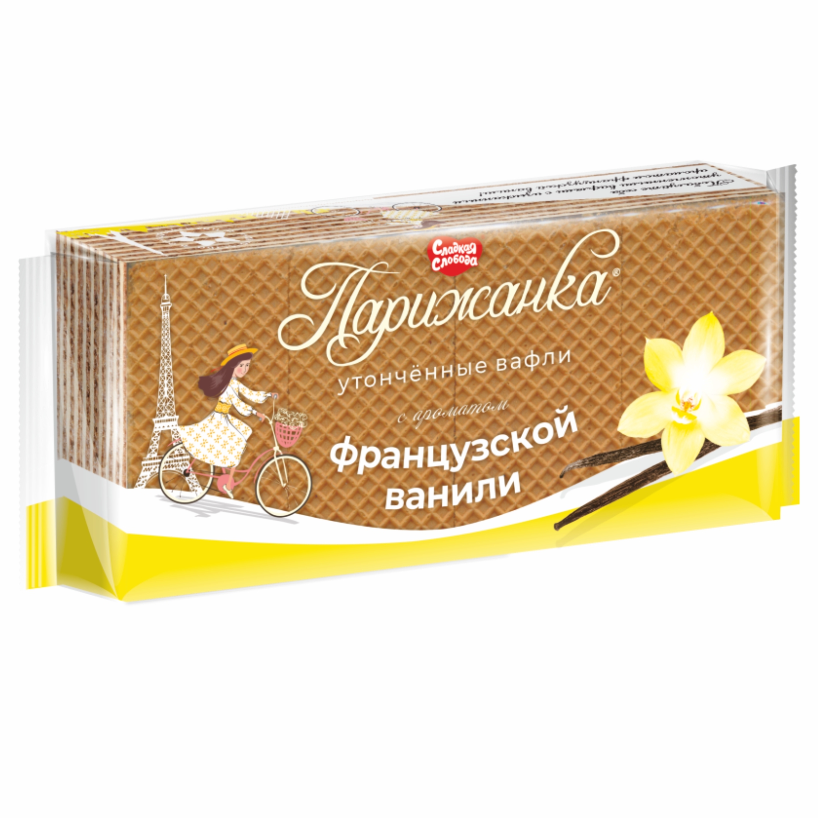 Вафли Сладкая Слобода Парижанка с ароматом французской ванили 210г*13шт