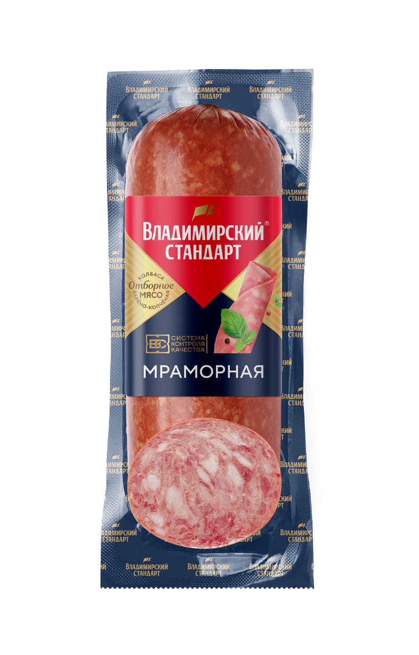 Колбаса ВладСтандарт в.к. Мраморная 300 г