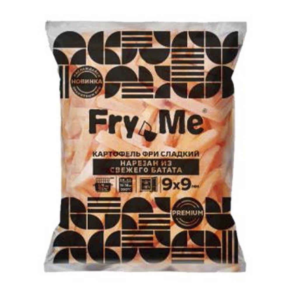 Картофель фри Fry Me Premium BAT9 сладкий из батата 9х9 мм пакет 2,5 кг