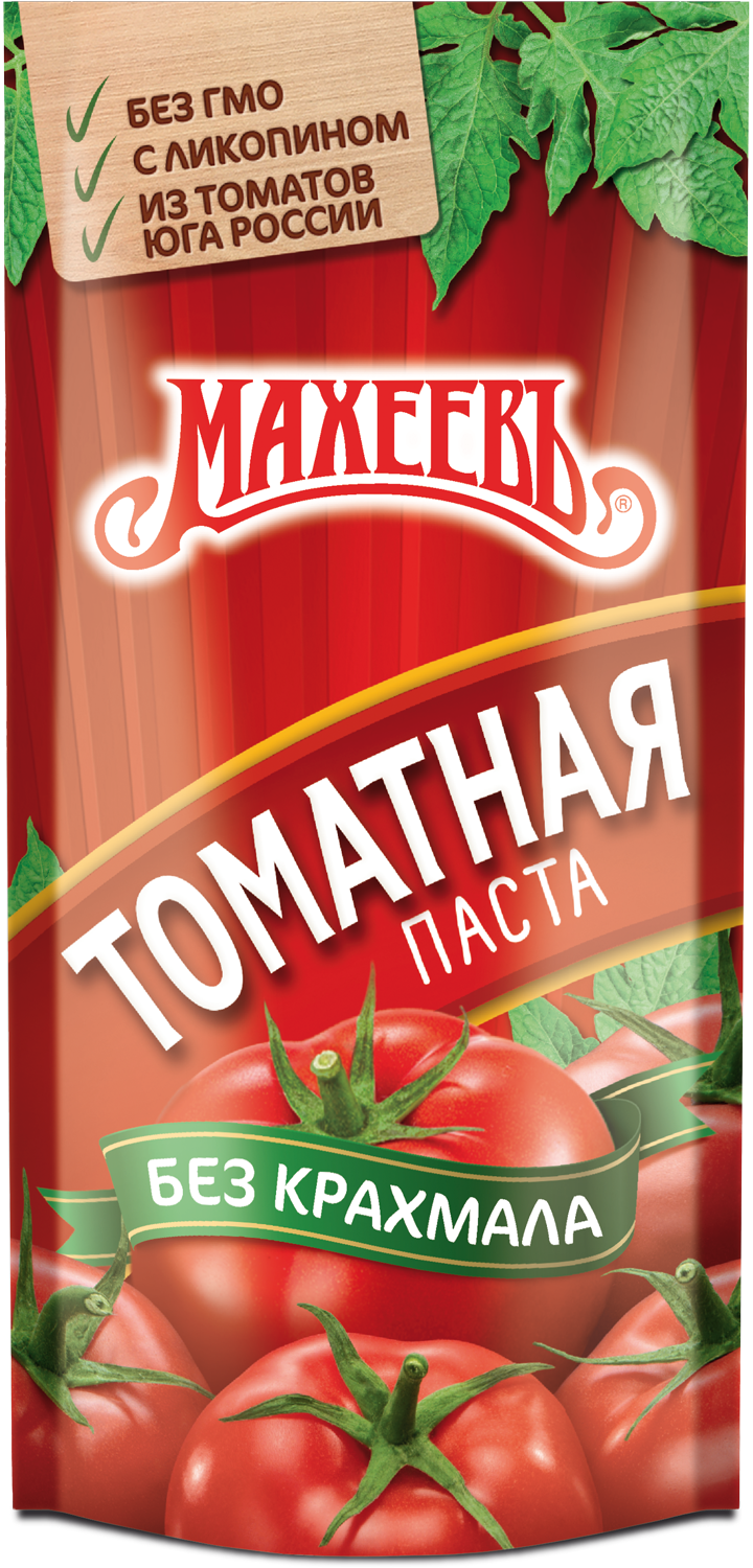 Томатная паста Махеевъ Домашняя 140гр, пакет