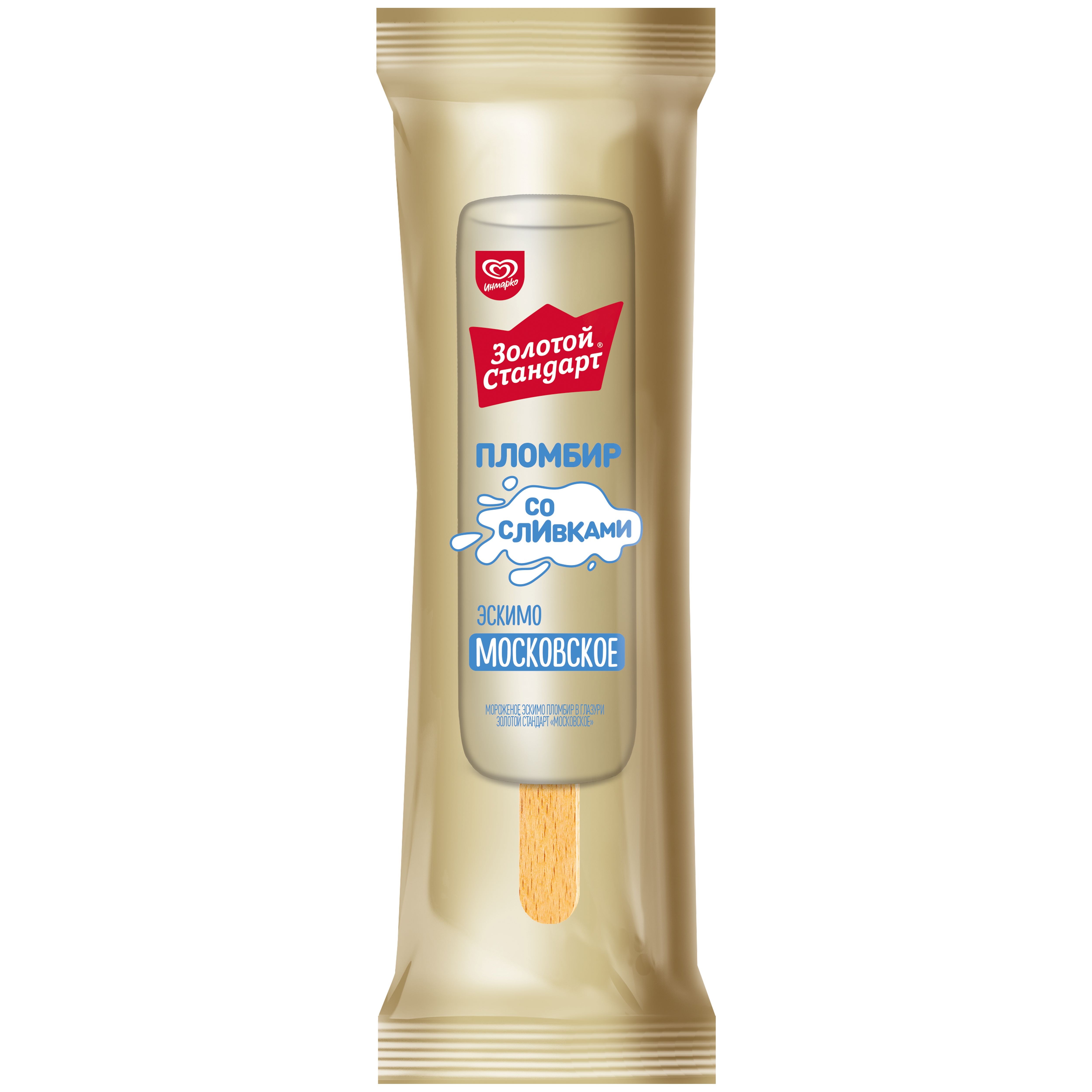 Мороженое ЮЛ эскимо пл-р ЗОЛОТОЙ СТАНДАРТ МОСКОВСКОЕ 24*80г