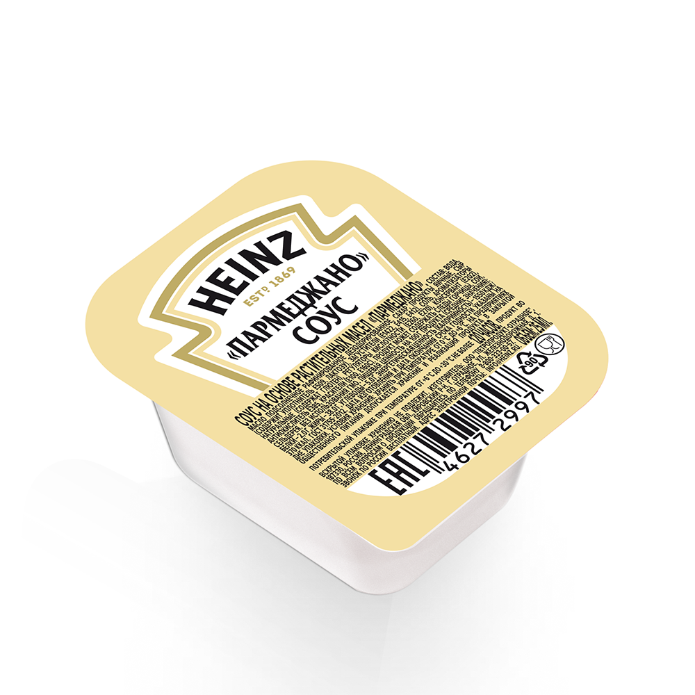 Соус Heinz Parmegiano Сырный порционный дип-пот, 25мл