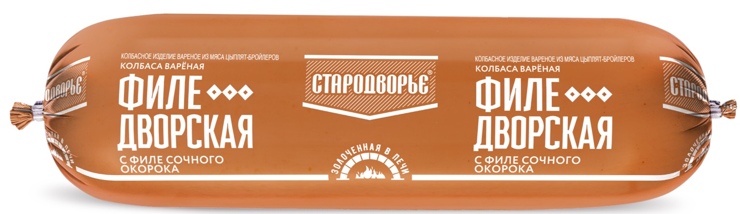 Колбаса вареная Стародворье Филедворская натурин в/у вес