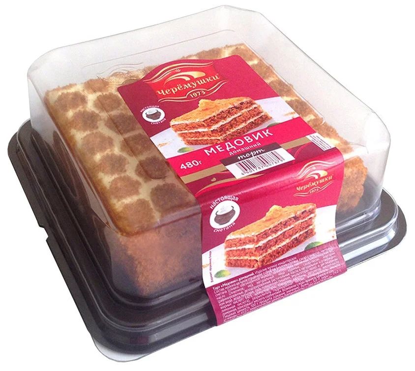 Пирожное бисквитное Черёмушки «Медовик» домашний замороженное 120г (12)