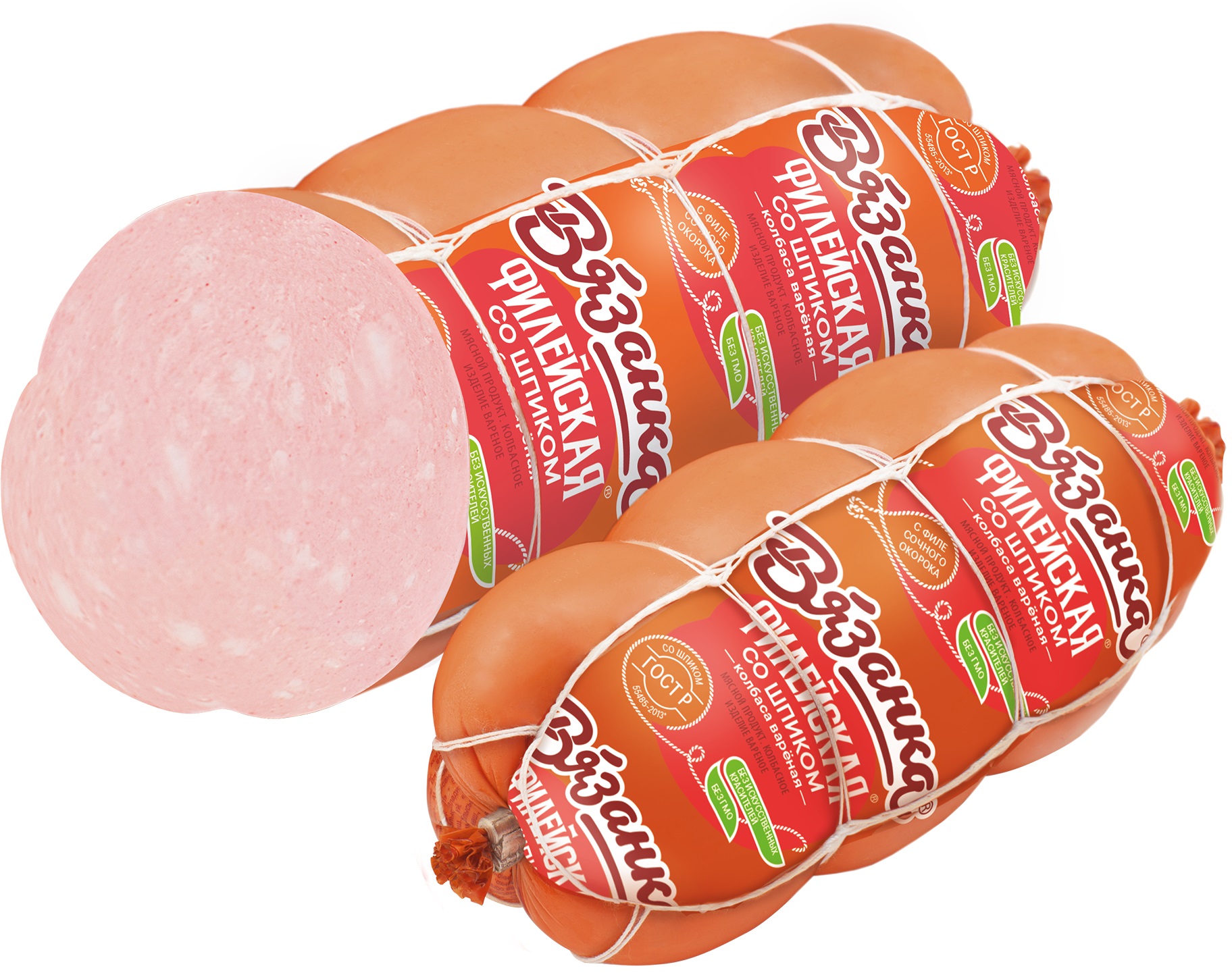 Колбаса вареная Вязанка Филейская со шпиком 0,35 кг