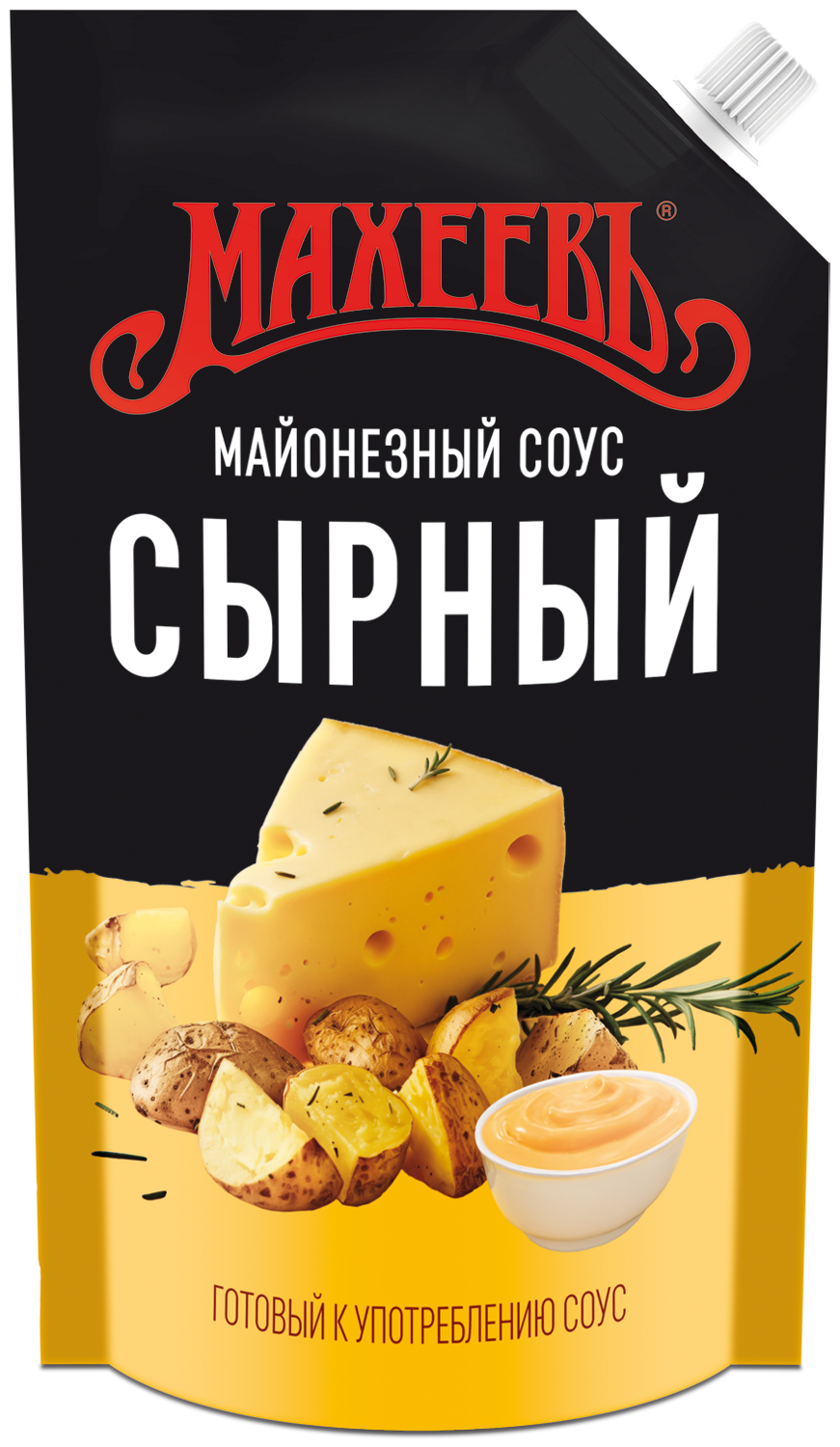 Соус Махеев Сырный 25% Дой-пак с доз. 380г