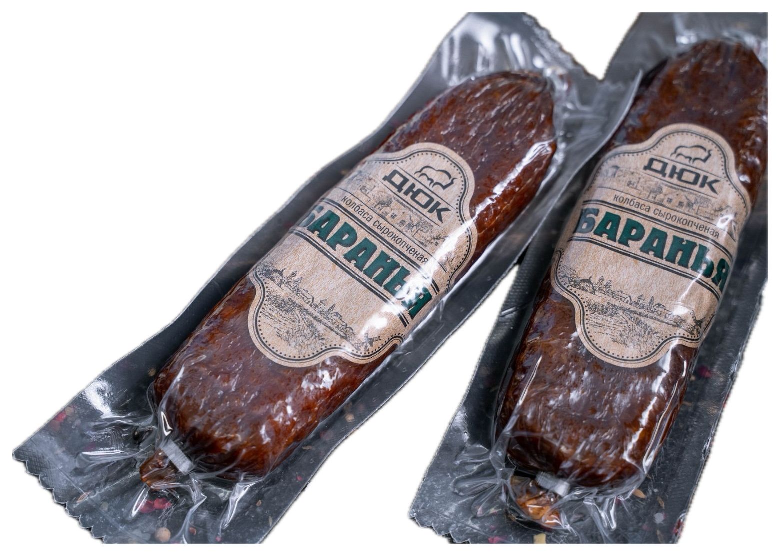 Колбаса с/к ДЮК Халяль Баранья в/у 200г