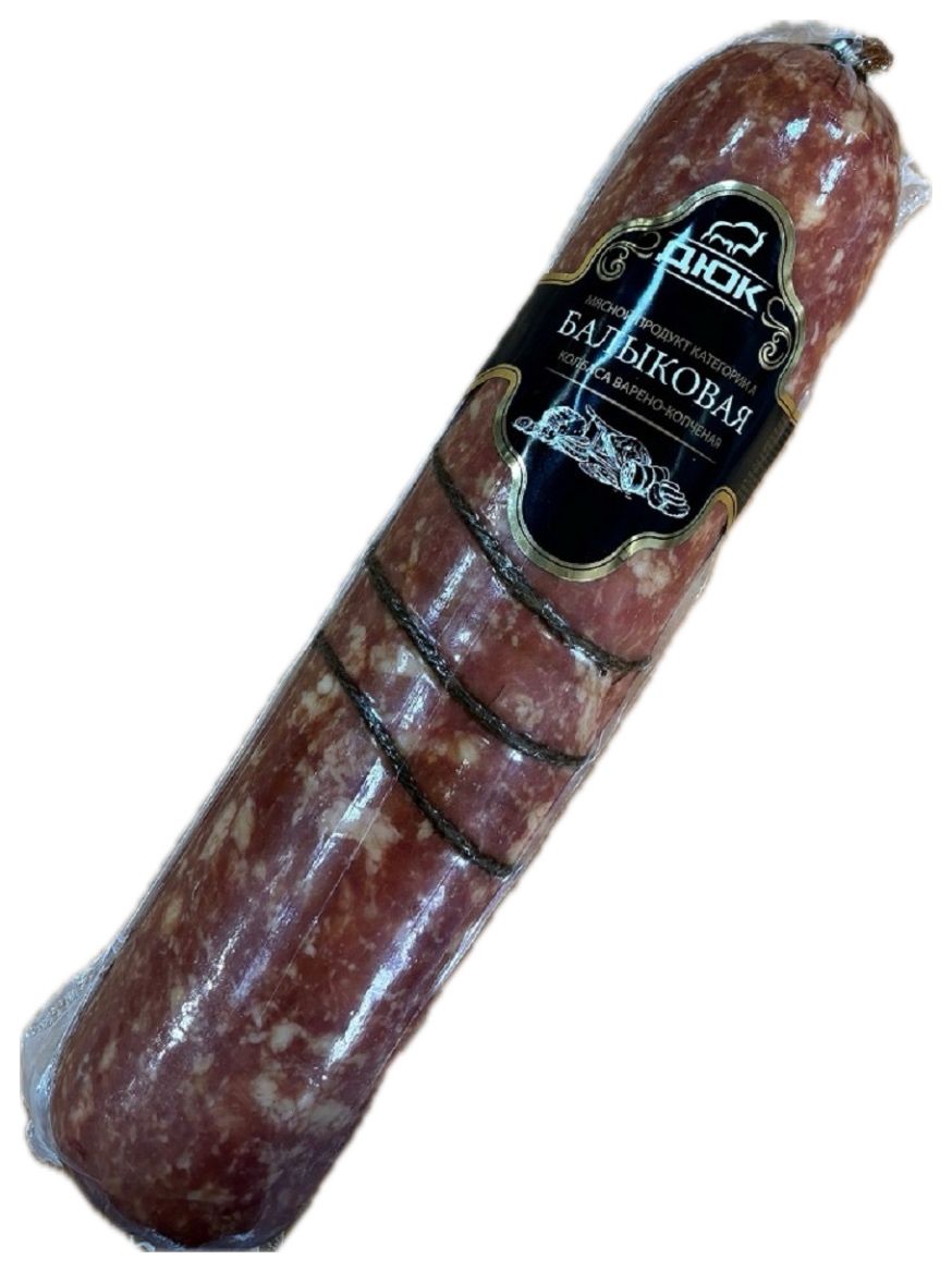 Колбаса в/к ДЮК Балыковая в обвязке в/у вес ~1кг