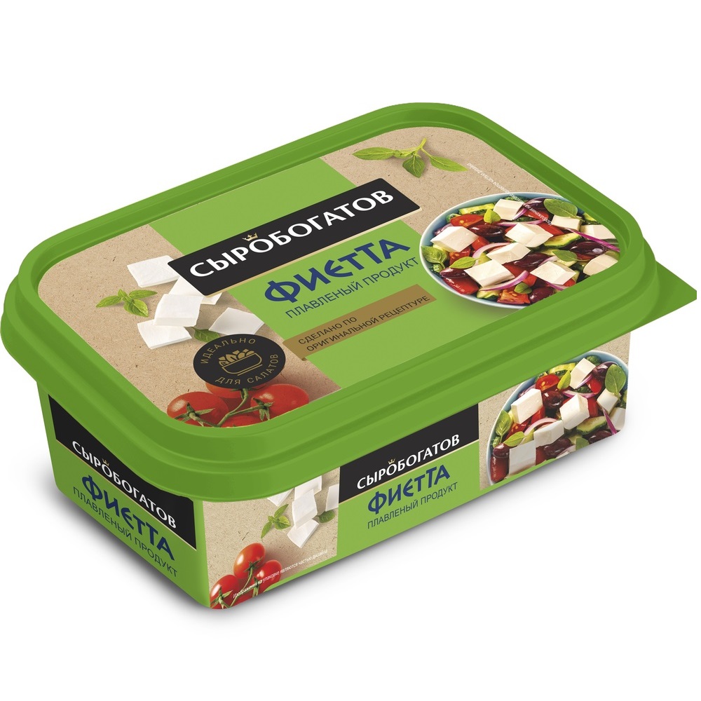 Плавленый продукт Сыробогатов Фиетта классическая 55% (ванна) 200 г