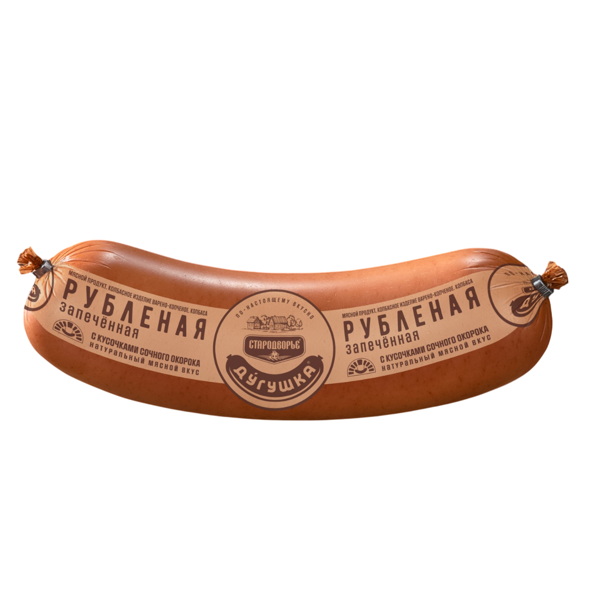 Колбаса в/к Дугушка Рубленная Запеченная вес (70 сут)