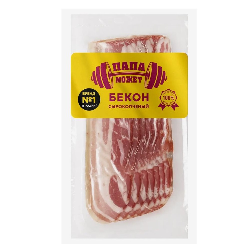Колбаса с/к Папа Может Бекон нар. в/у 0,14 кг(50 суток)