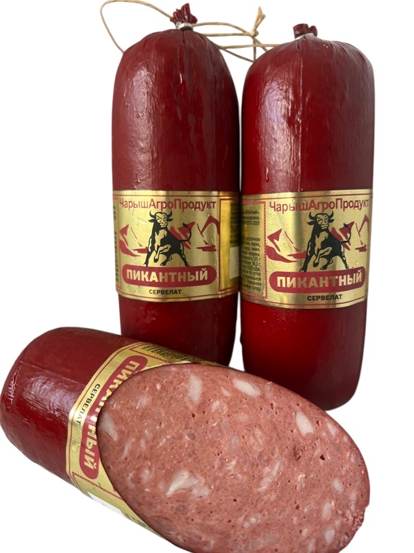 Колбаса в/к ЧАП Сервелат Пикантный 370гр