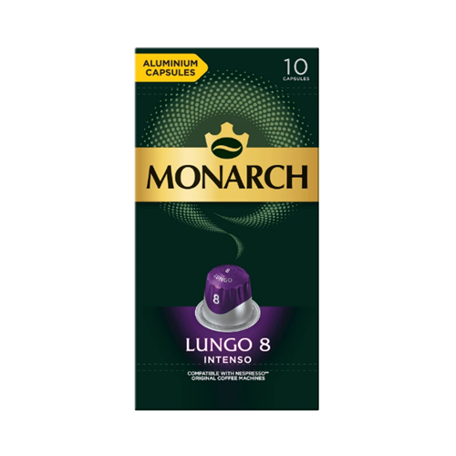 Кофе Монарх Лунго 8 натур.жарен.молотый 10*52г 457