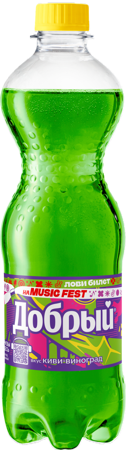 Газ напиток Добрый Киви-Виноград газ ПЭТ 0,5л*24
