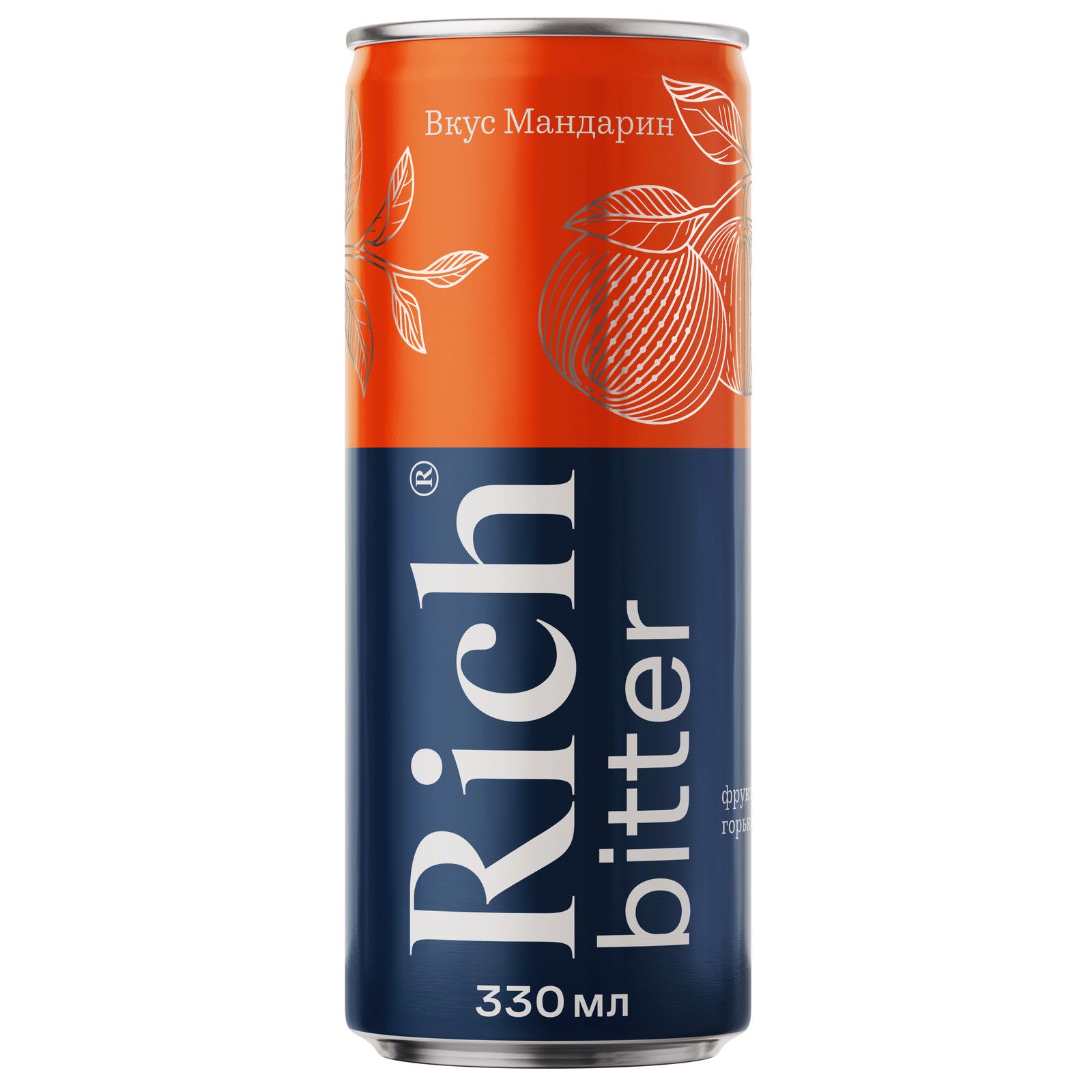 Газ напиток Рич мандарин газ 0,33л ж/б *12