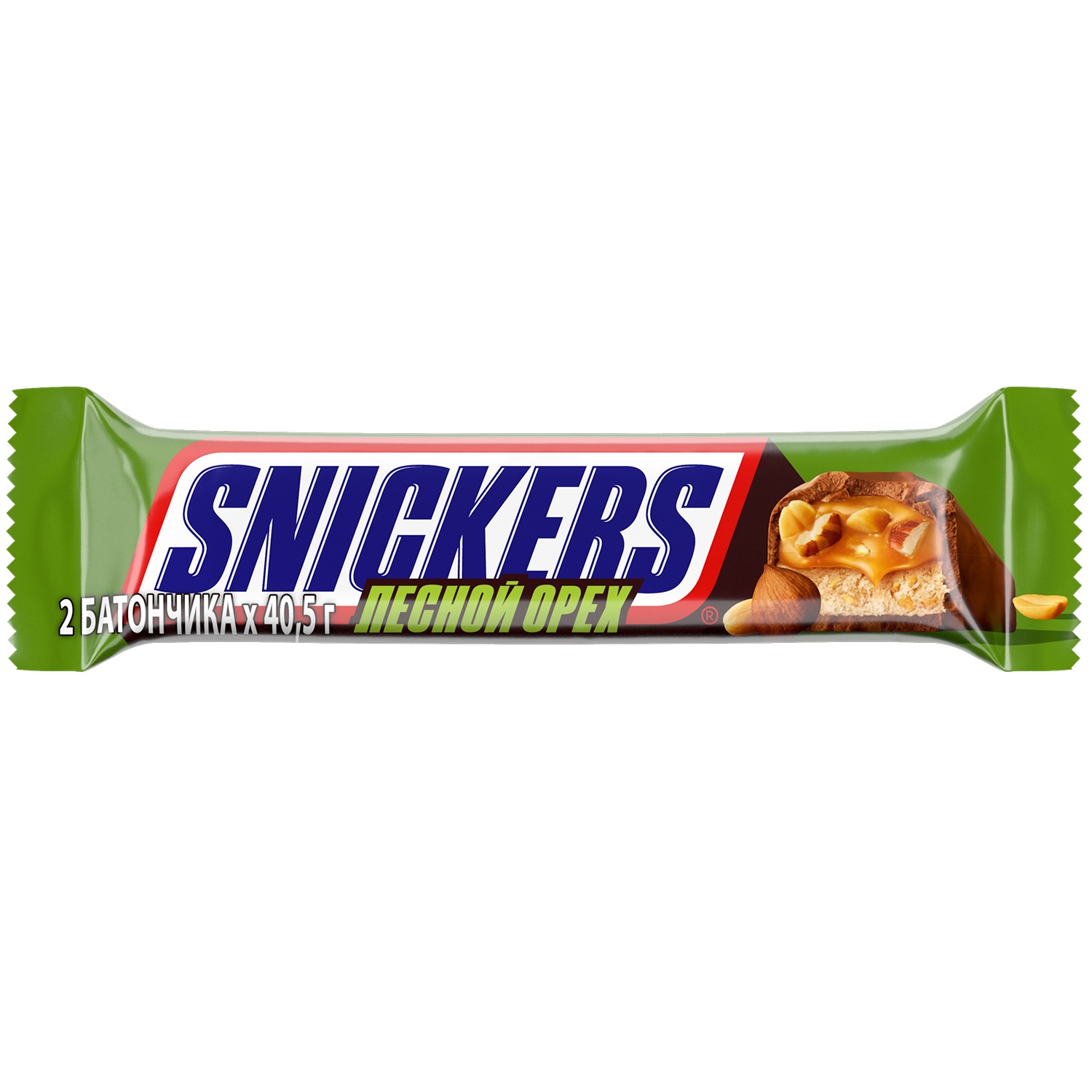 ТОП 100 Шок. батончик Сникерс с лесным орехом 5*32*81г