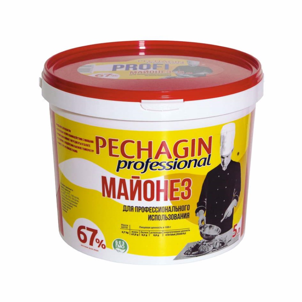 Майонез Pechagin Professional Profi 67% 5л 4,7кг