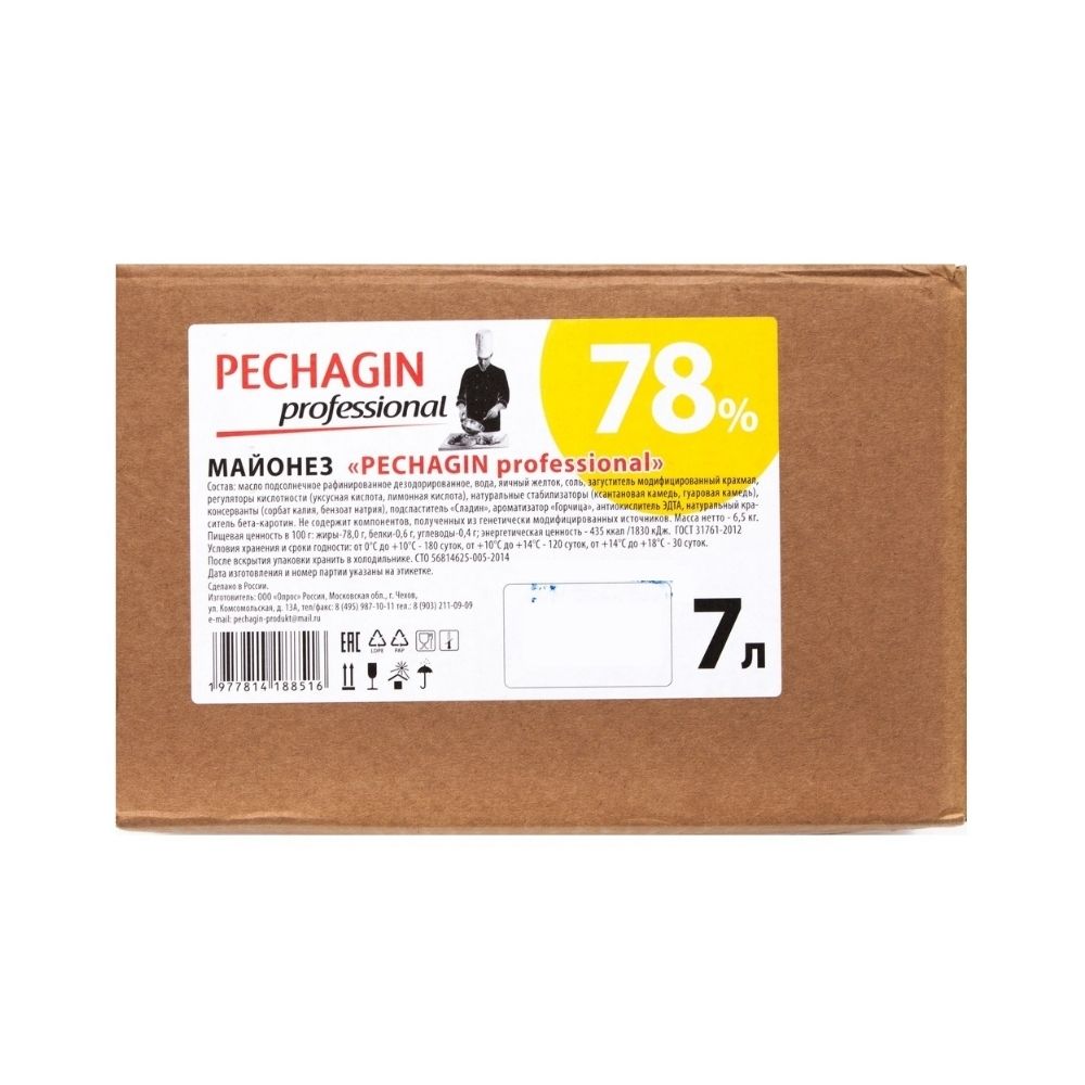 Майонез Pechagin Professional   78 %  7л 6,5кг