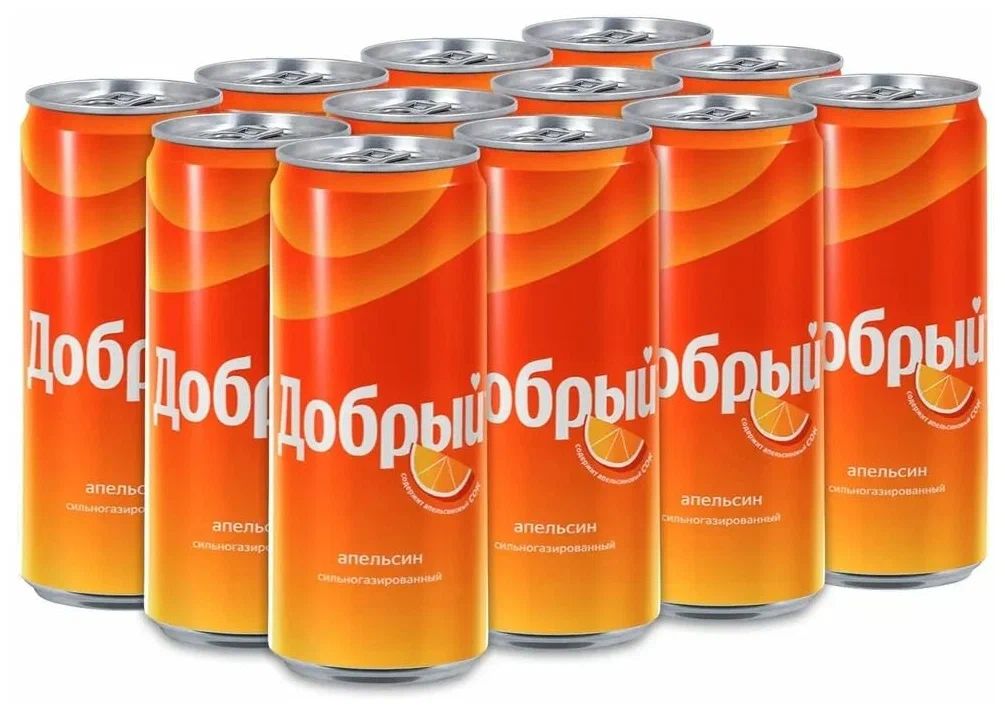 Газ напиток Добрый апельсин газ 0,33л ж/б (12) СГ